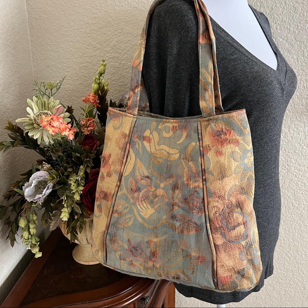 NWOT Silverado Hand Stitched Tapestry Bag